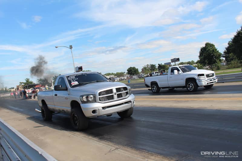 Dodge Ram 2500 Cummins Drag Race