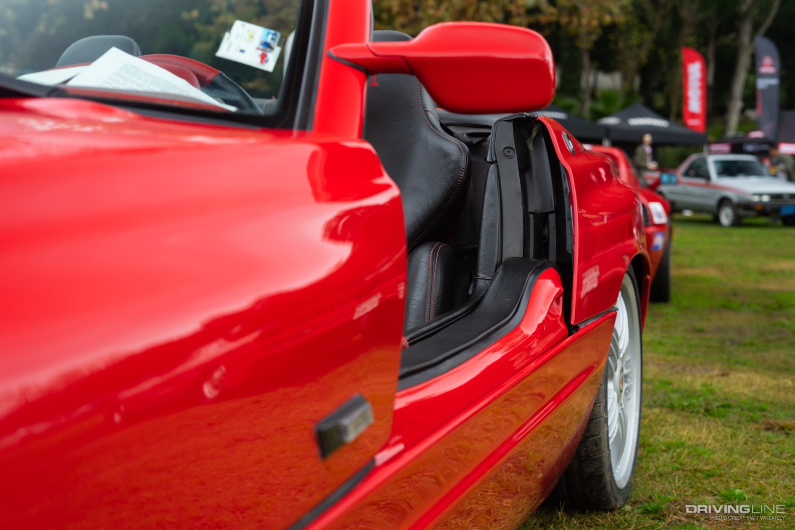 rolled-down door on BMW Z1