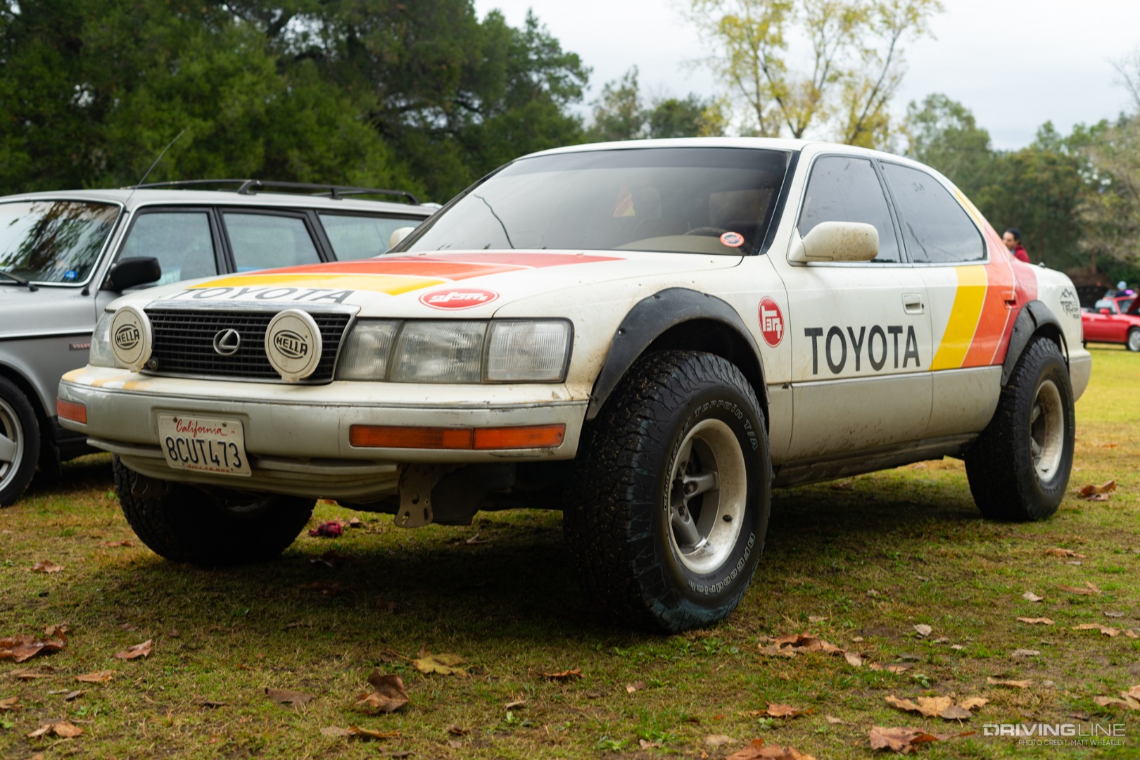 '90s Lexus sedan modified with off-road tires