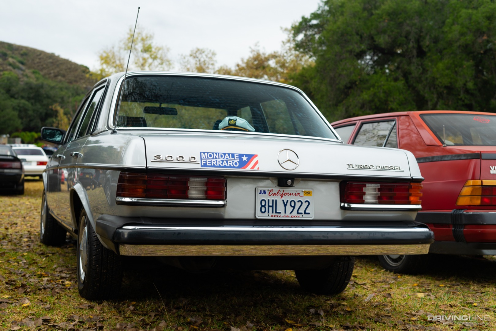 Mercedes 300D with Mondale Ferraro bumpers sticker