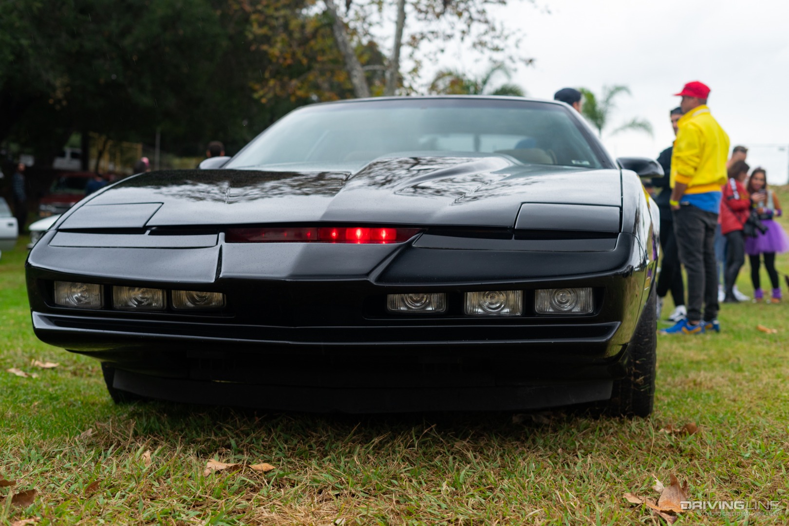 front of Knight Rider Pontiac Firebird with working lights