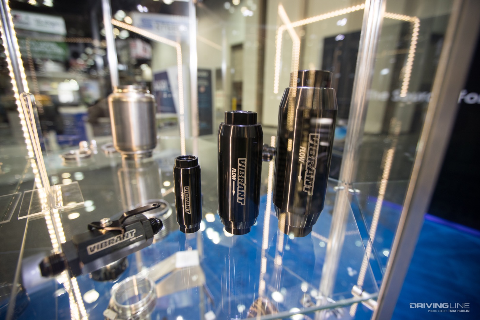 Vibrant Performance's new lineup of Inline Pro Fuel Filters displayed at PRI 2019