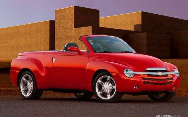Red Chevrolet SSR passenger Side