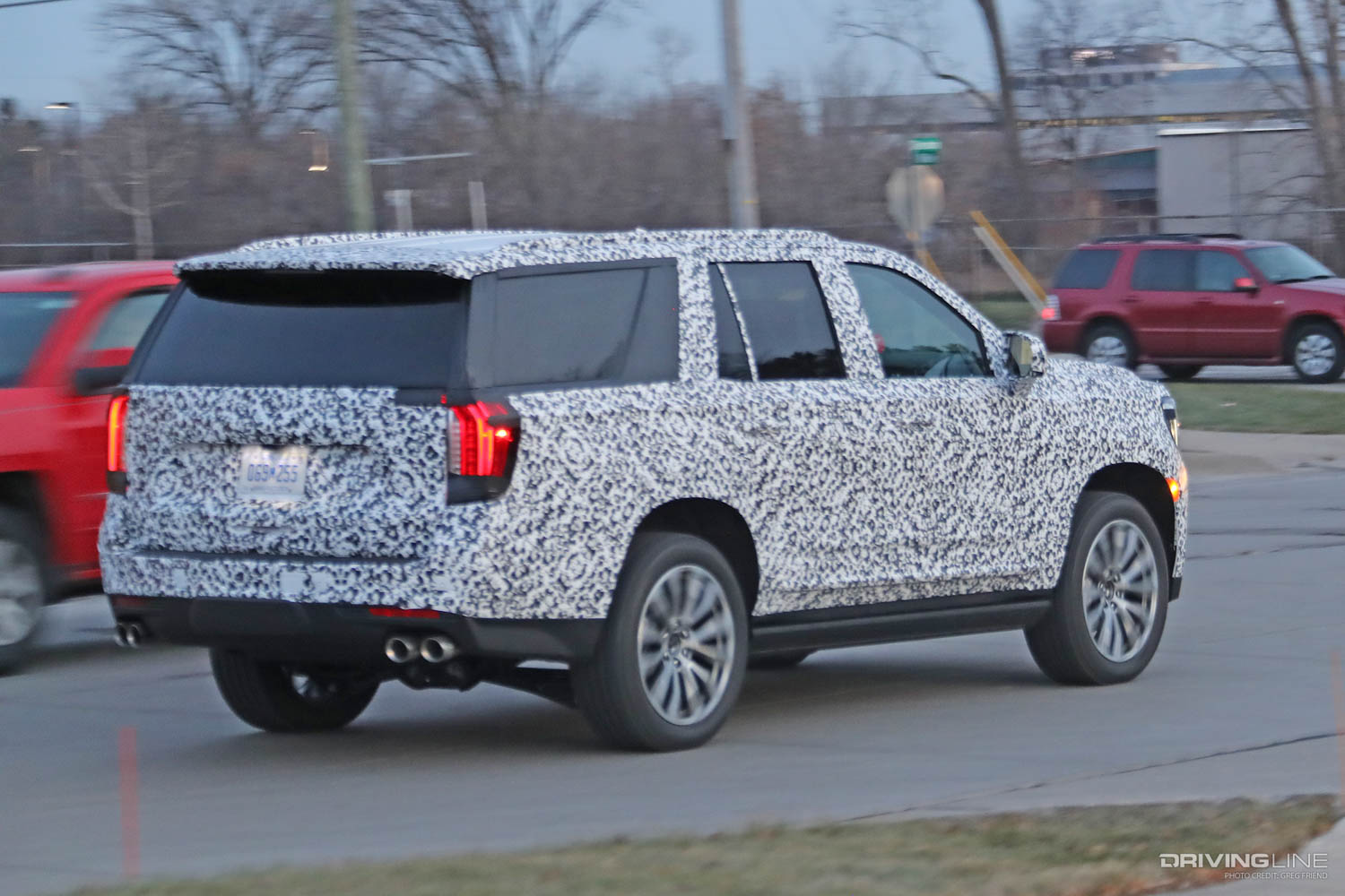 2021 Yukon Denali Spy photo passenger side rear