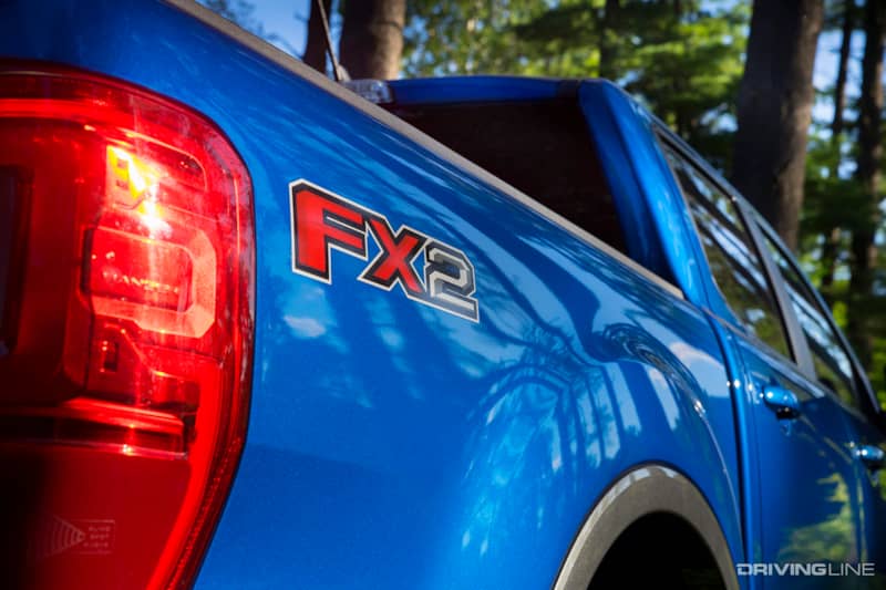 2020 Ford Ranger FX2 Blue taillight detail