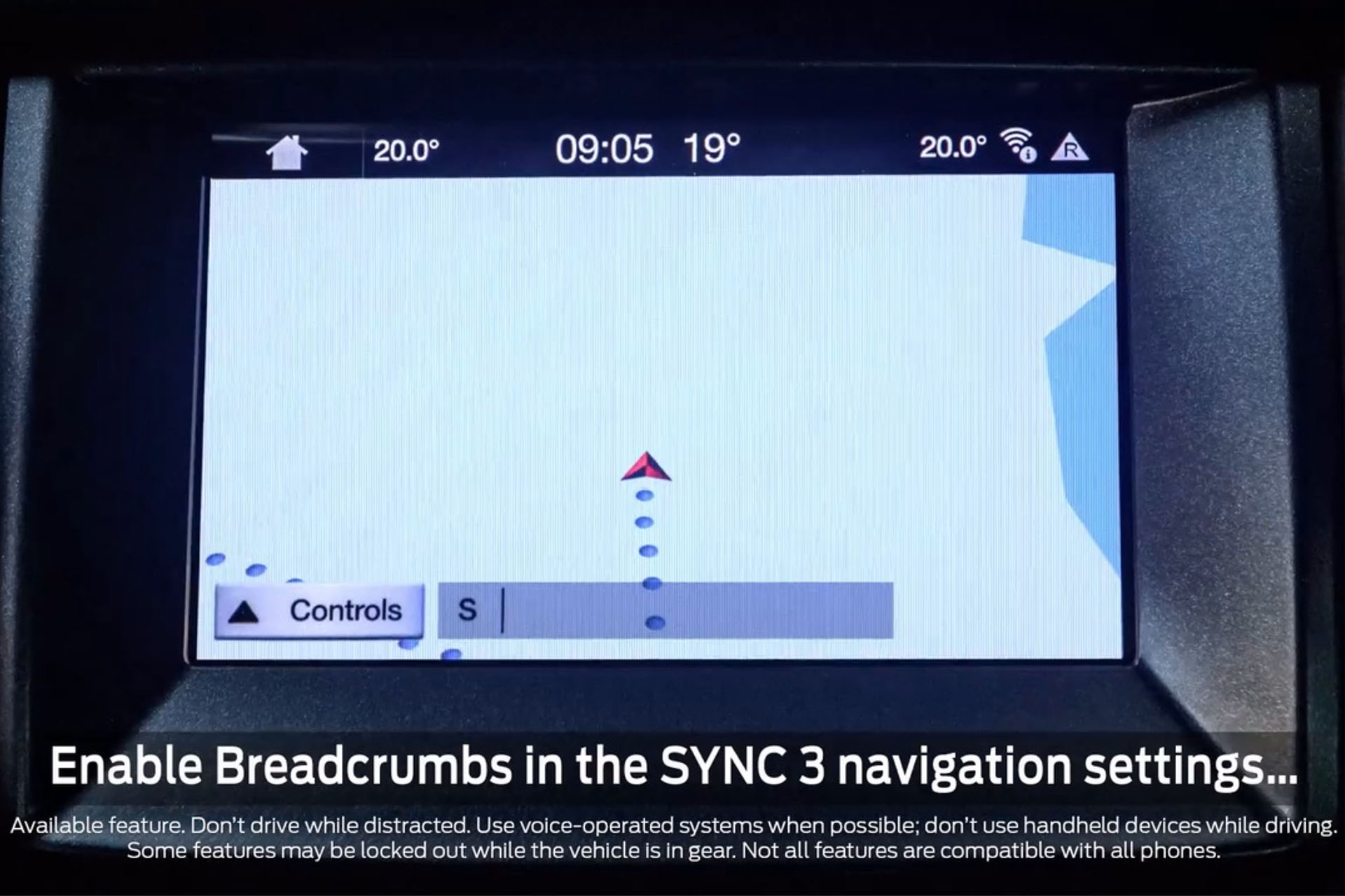 Ford SYNC 3 Breadcrumbs