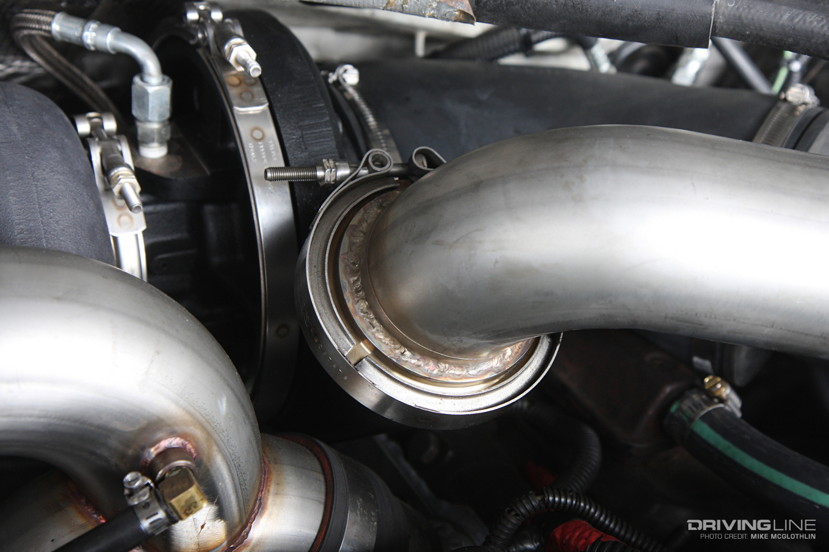 Power Stroke Turbocharger V-Band Compressor Outlet