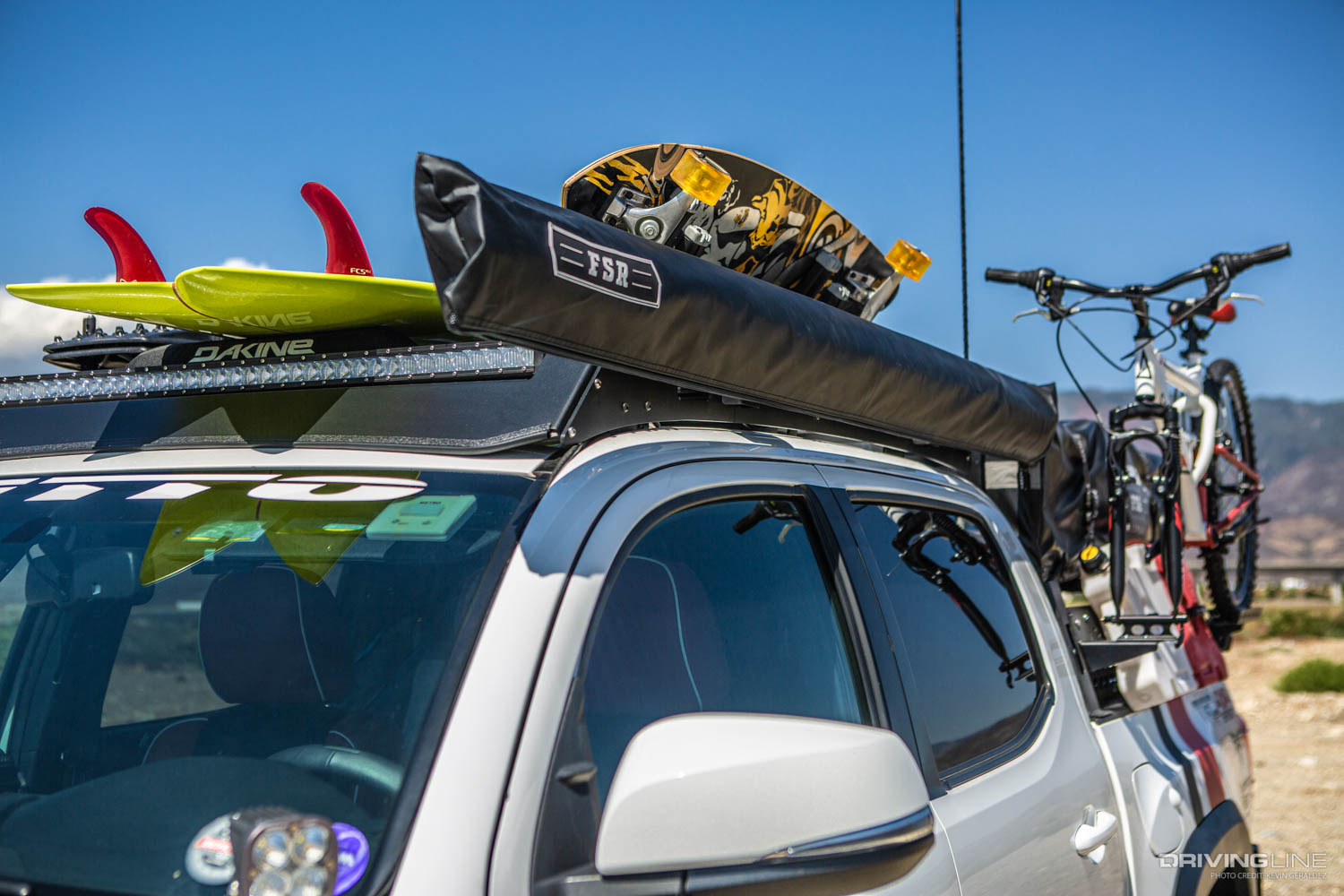 2017 Toyota Tacoma Overlanding rig rooftop gear