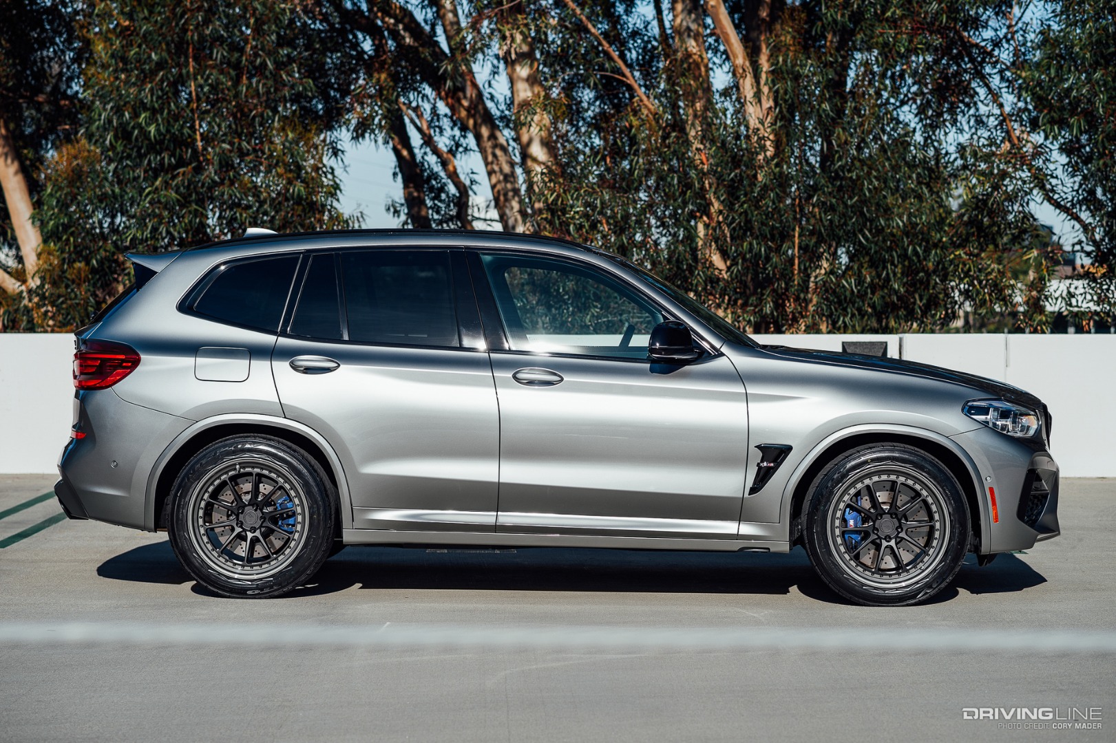 BMW X3 M Competition on Nitto NT420V passenger Side Profile