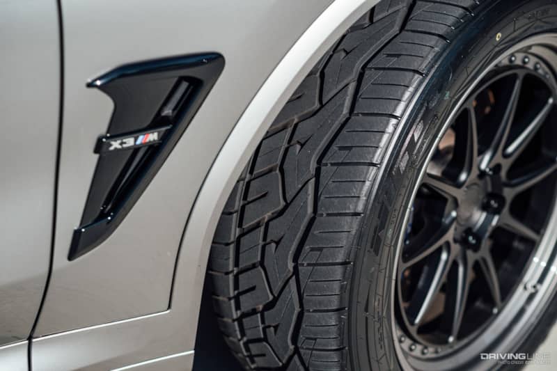 BMW X3 M Competition on Nitto NT420V Tread