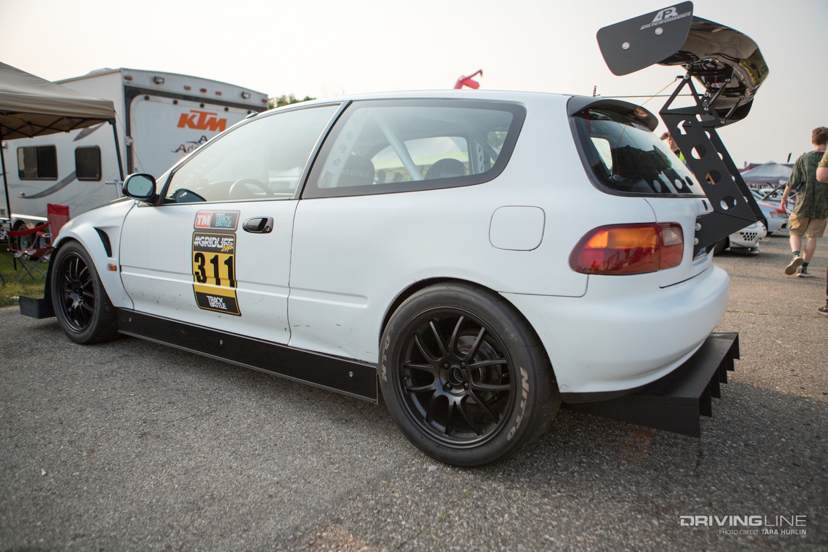 Nitto Tires on Honda hatchback