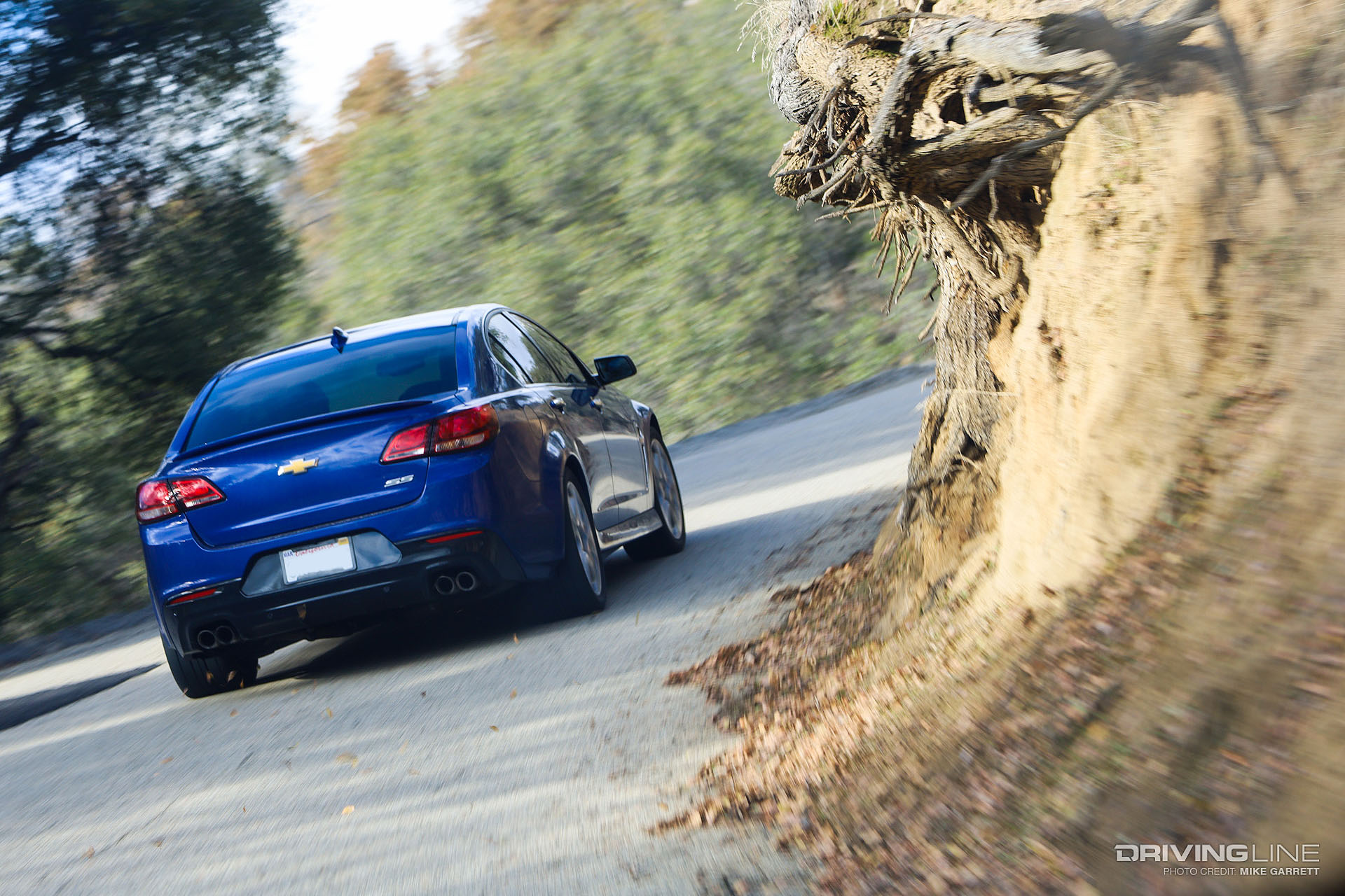 2016 Chevy SS on Mountain Road