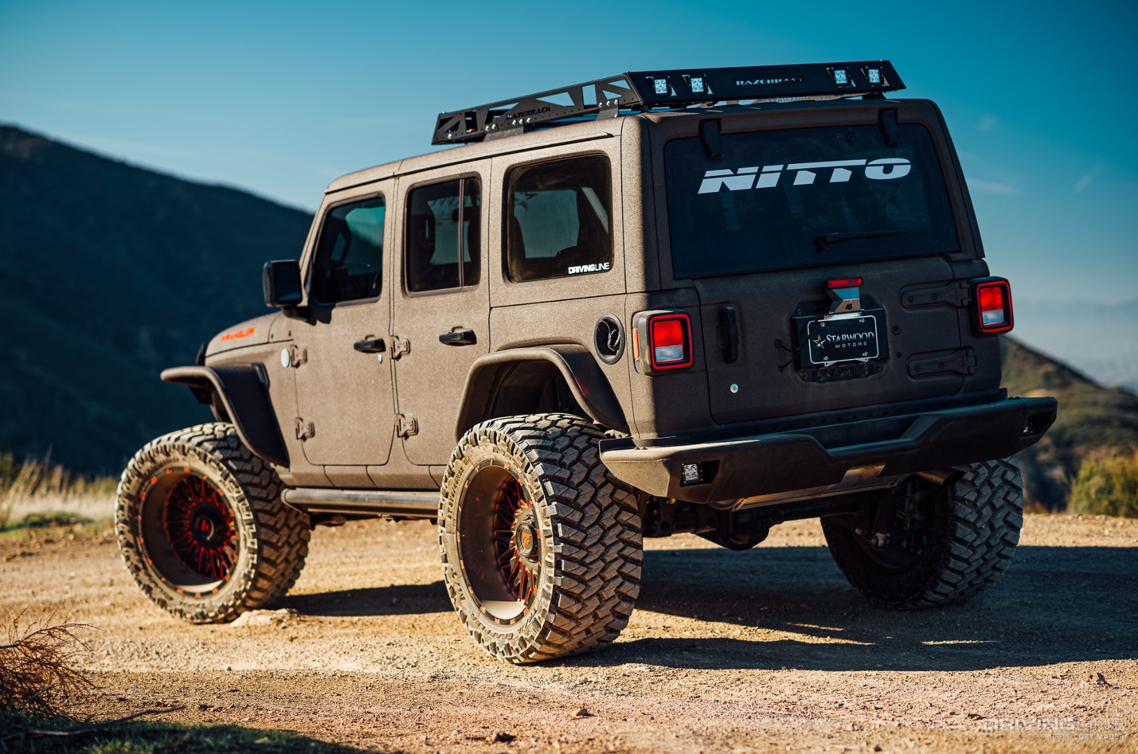 Starwood Motors Jeep JLU Turbo on Nitto Trail Grapplers Rear 3/4