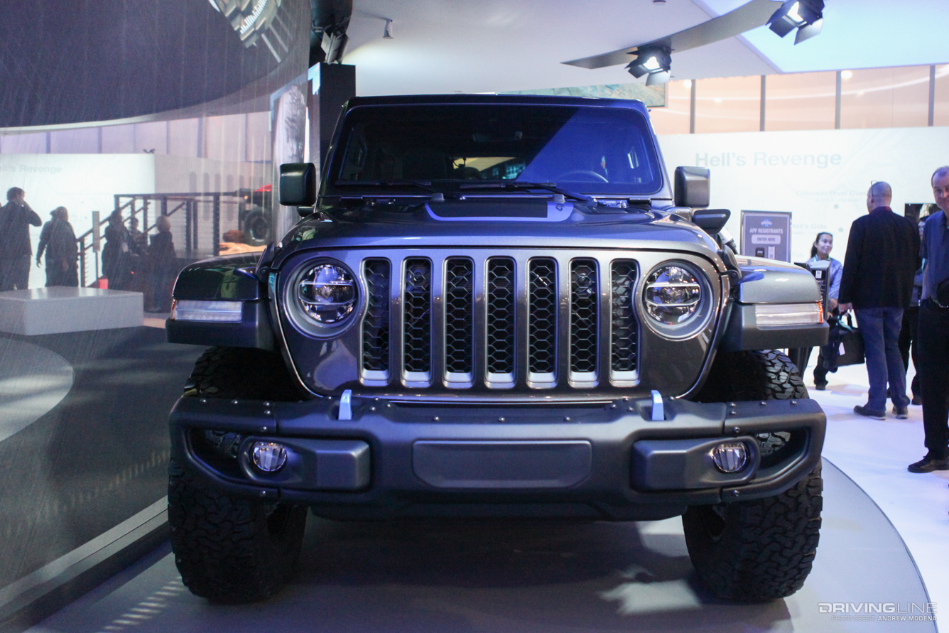 CES 2020 Jeep Wrangler Rubicon 4xe Front end