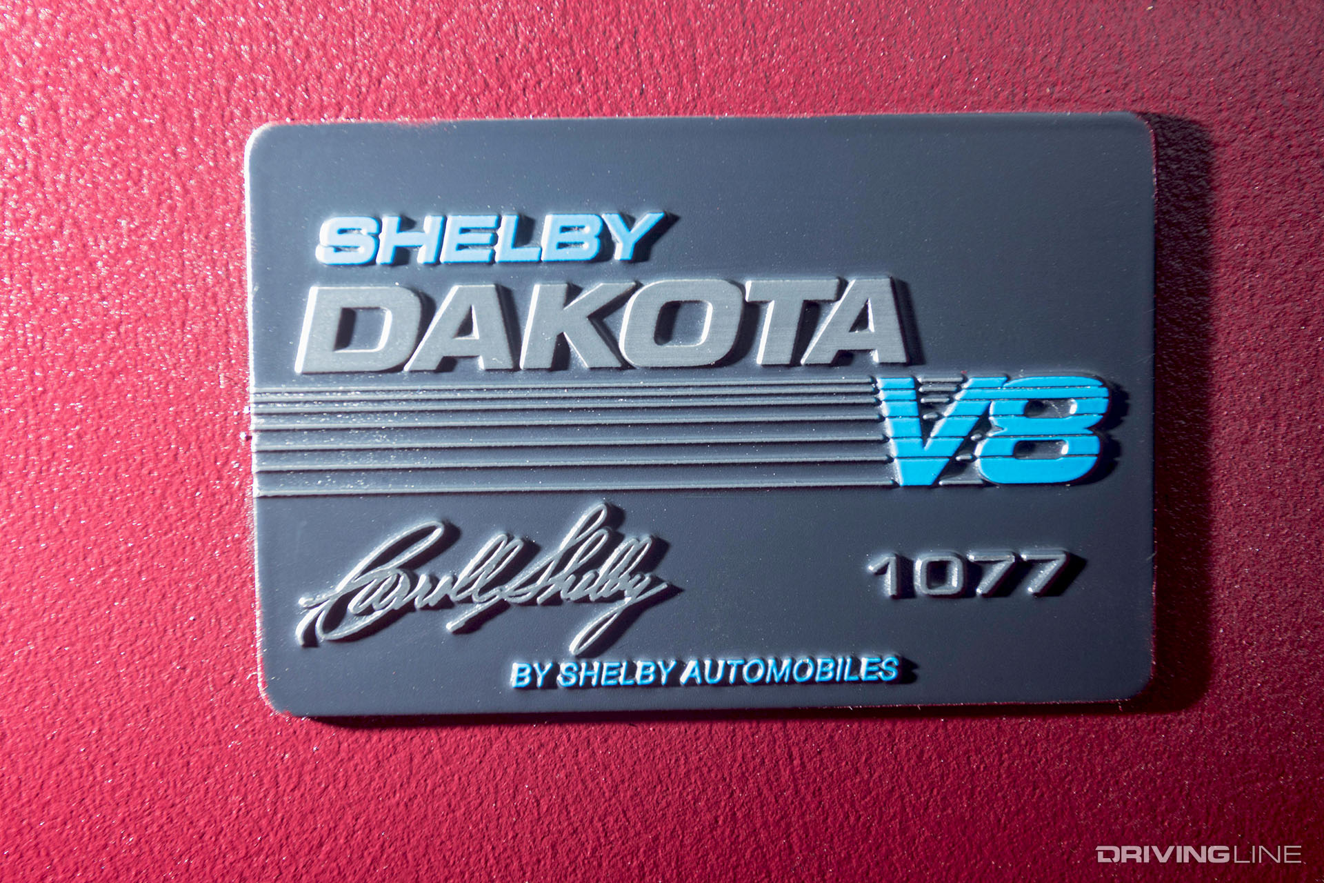 1989 Shelby Dakota V8 Badge