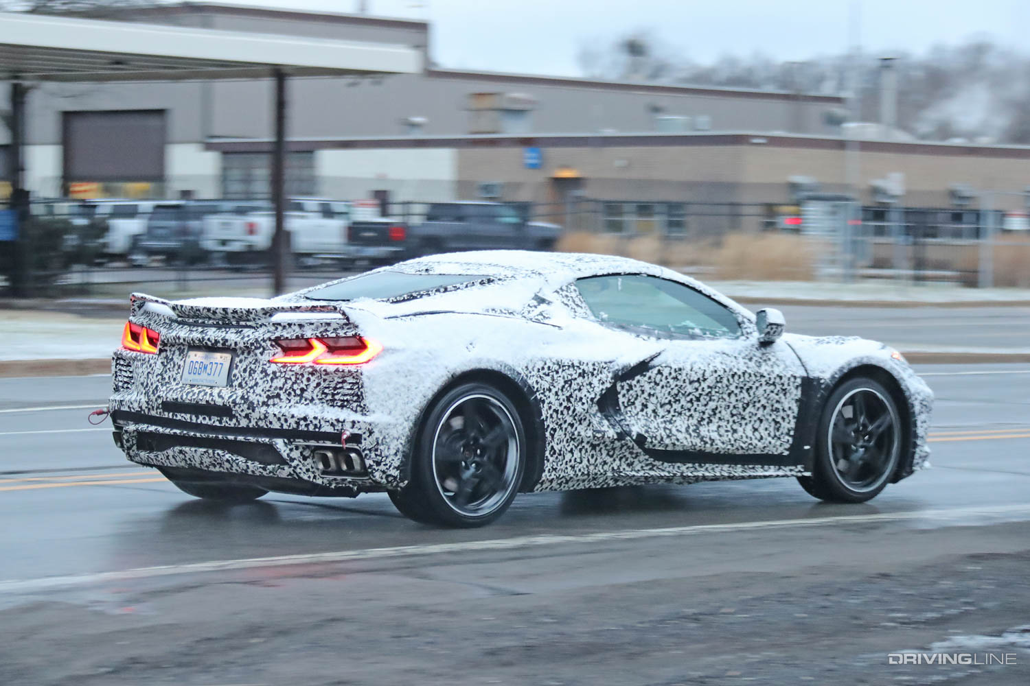 PHEV C8 Corvette Stingray rear passenger side