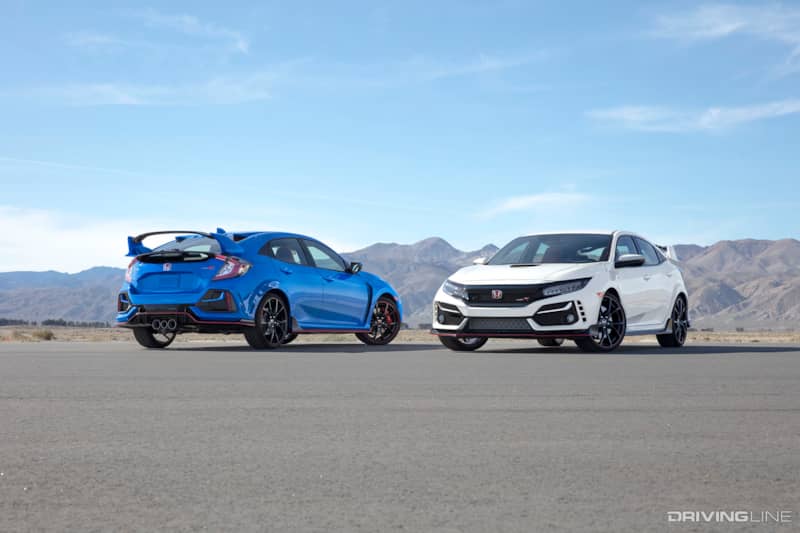 2020 Honda Civic Type R Blue and White