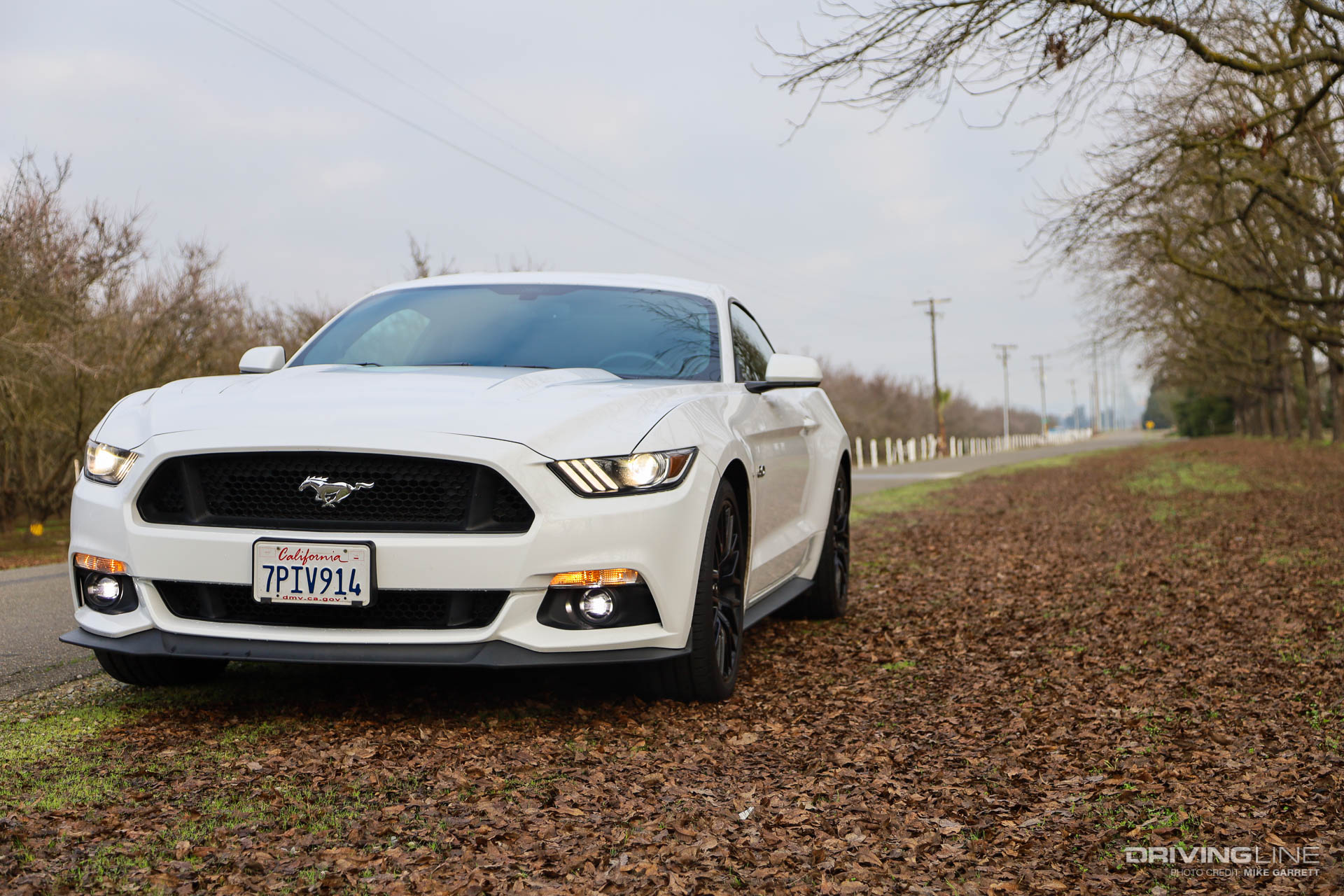 2016 Ford Mustang GT White Front View
