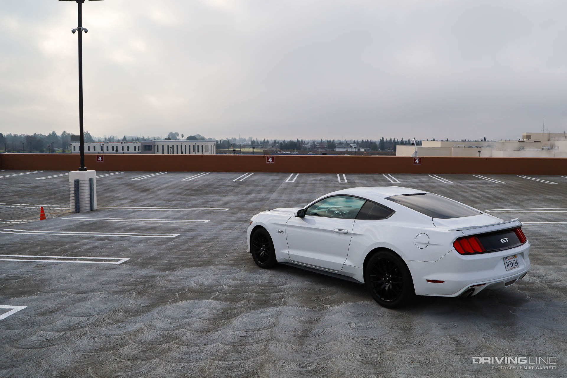 2016 Ford Mustang GT White Rear View