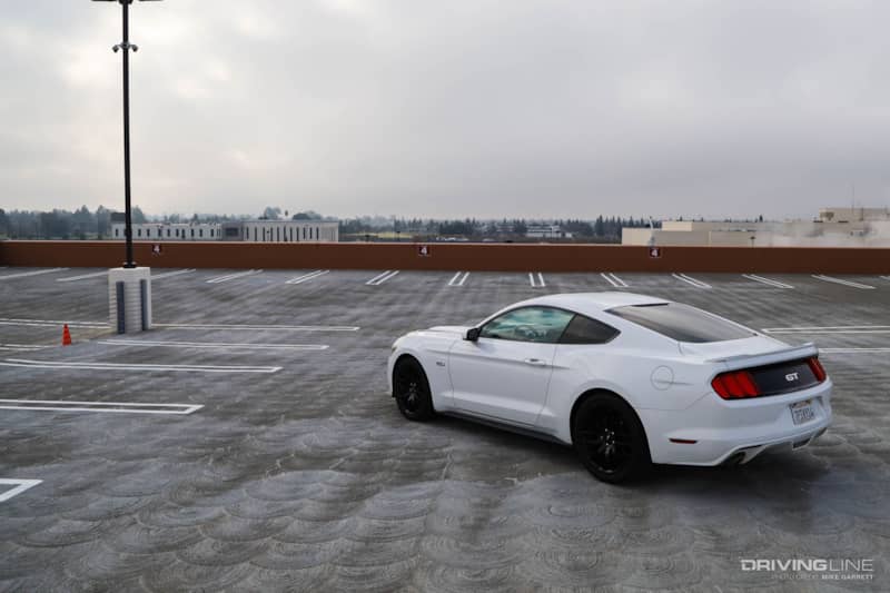 2016 Ford Mustang GT White Rear View