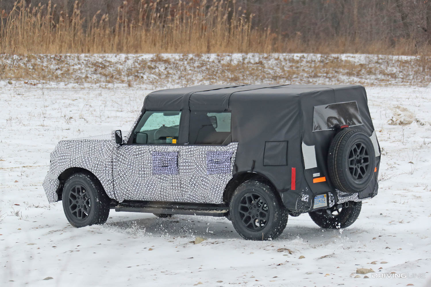 2020 Ford Bronco 4-Door Spy Photos driver side rear