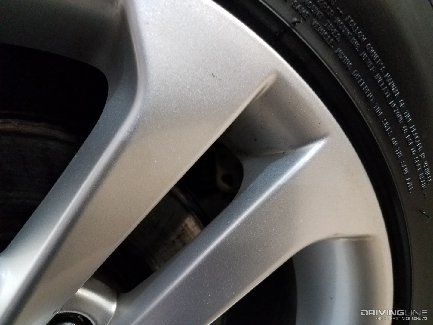 Repaired painted wheel