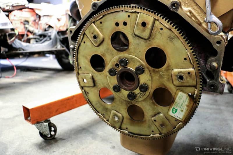 Engine clutch flexplate.