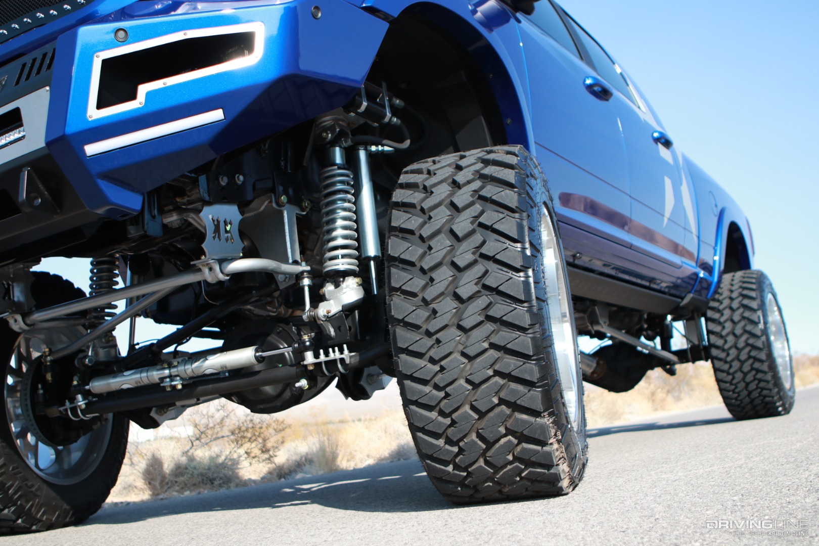 Front suspension on lifted Ram 3500