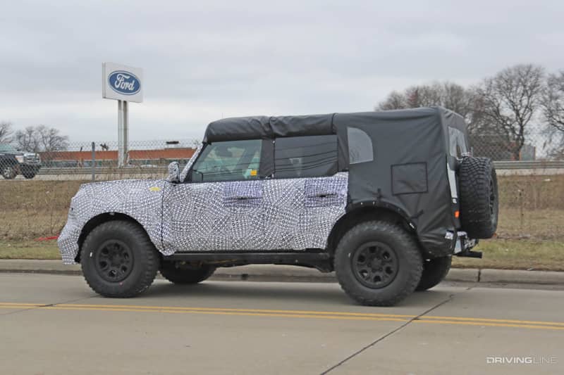 2021 Ford Bronco Off-road version spy photos