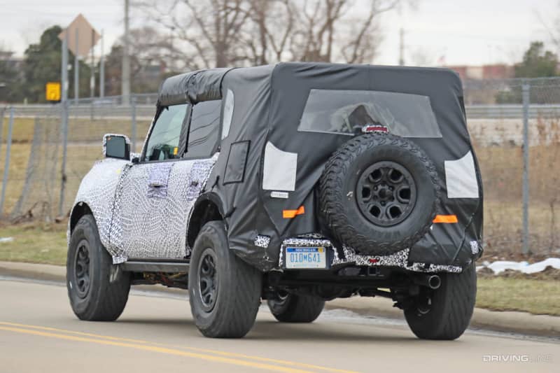 2021 Ford Bronco Spy Photos rear