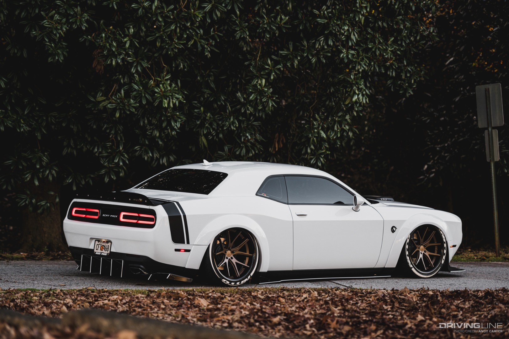 Rear Shot of Dodge Challenger Scat Pack
