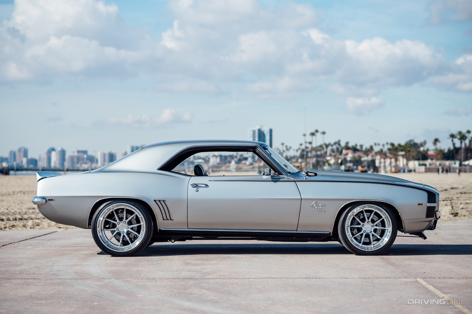 1969 Camaro RS SS 502 ProTouring Side Profile on Nitto INVO