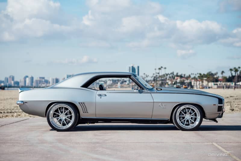 1969 Camaro RS SS 502 ProTouring Side Profile on Nitto INVO
