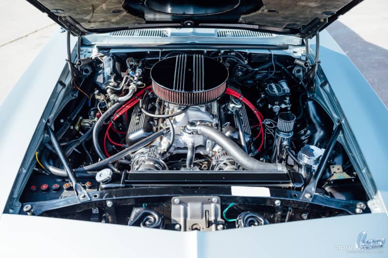 1969 Camaro RS SS 502 ProTouring Engine Bay on Nitto INVO