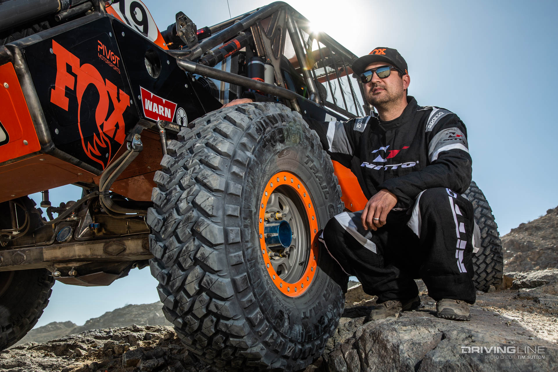 Paul Horschel Poses with his Ultra4 Racecar
