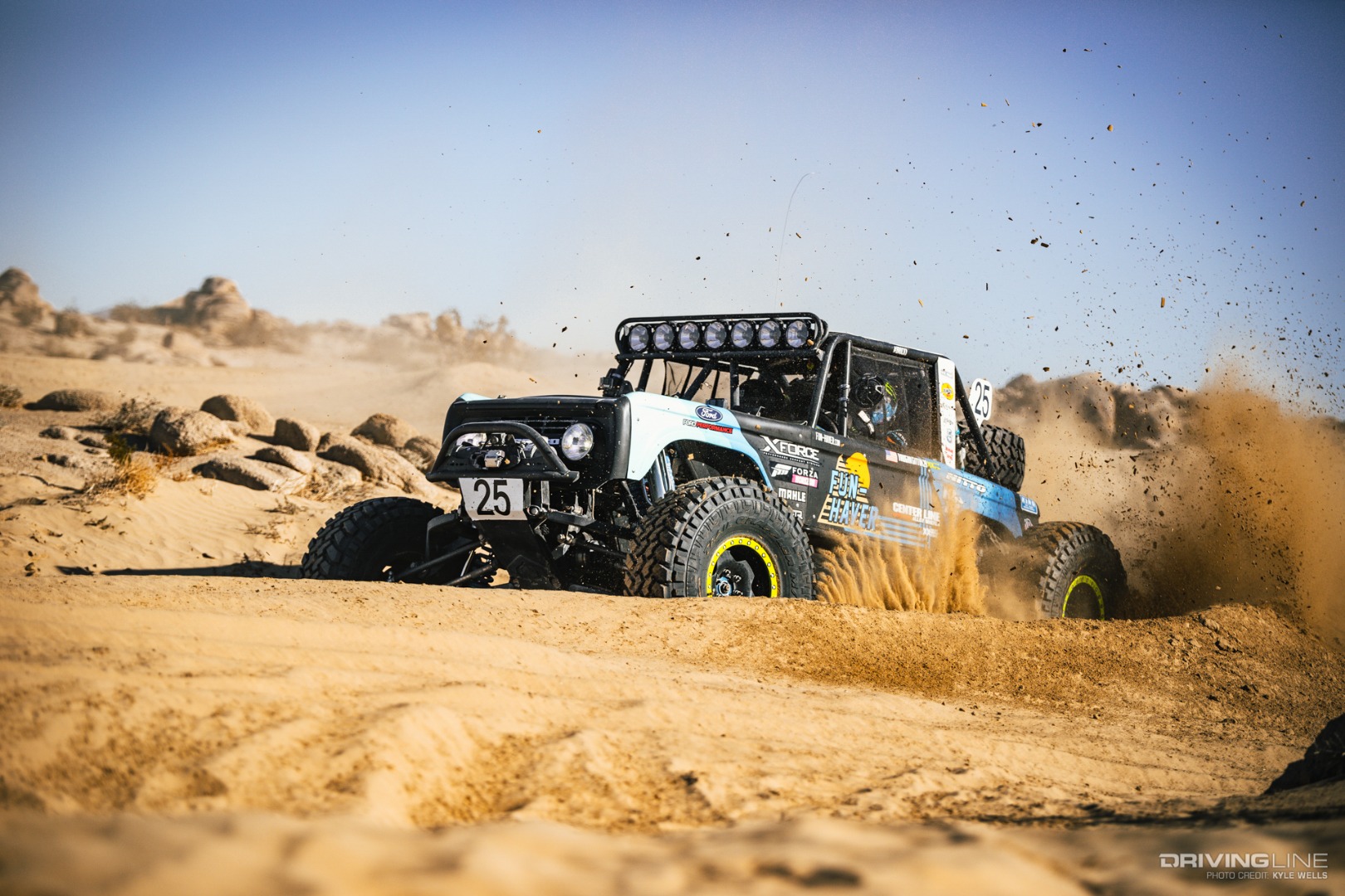 Vaughn Gittin Jr in the rocks