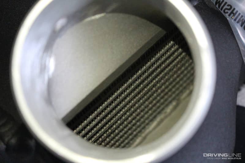 Mishimoto 2017+ Ford 6.7L Powerstroke Air-To-Water Intercooler - Micro-Wrinkle Silver
