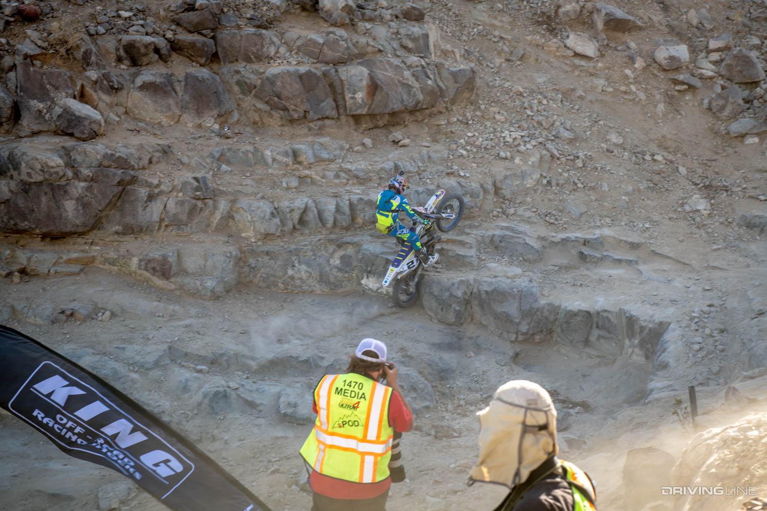 Cody Webb struggling on the 2020 King of the Motos course