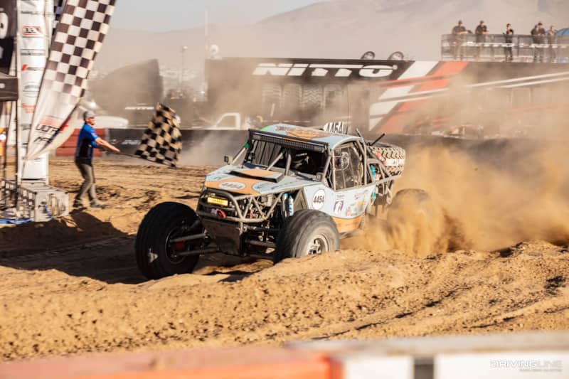 Bailey Cole crosses finish line at 2020 King of the Hammers