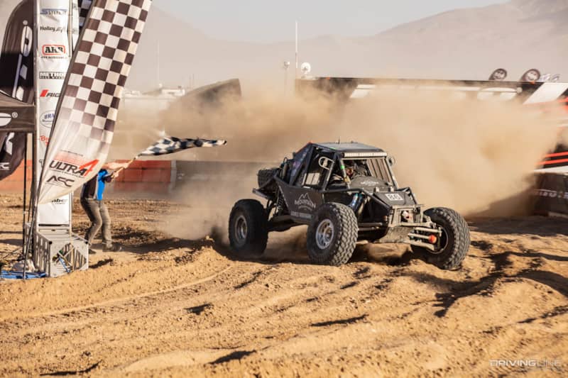 Marcos Gomez crosses the finish line at 2020 King of the hammers
