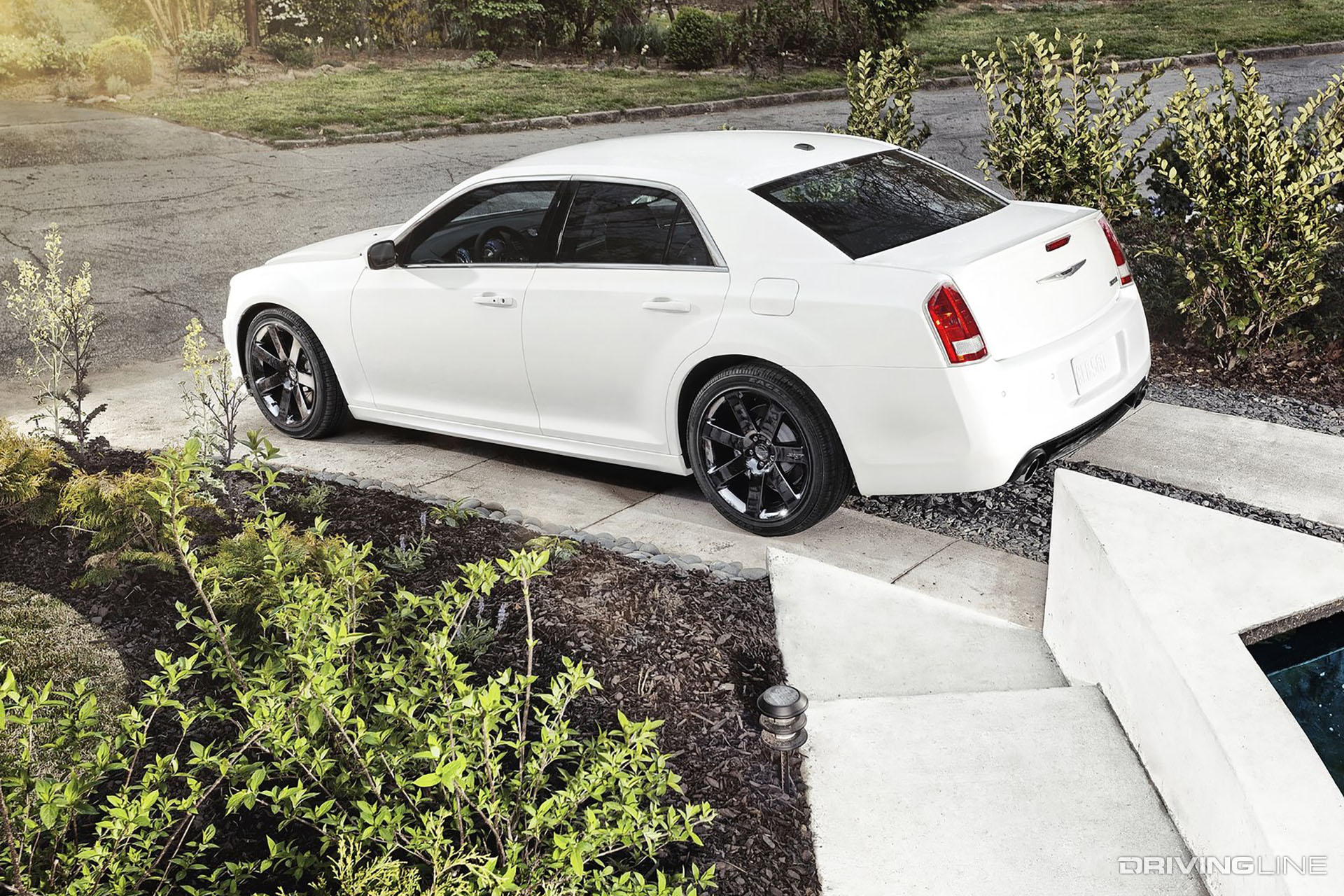 2012 Chrysler 300C SRT8 White Rear View