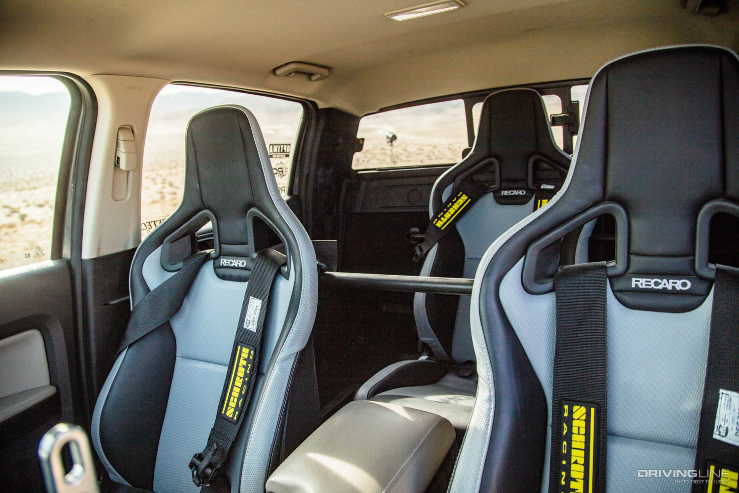 RTR Ford Ranger interior with Recaro seats