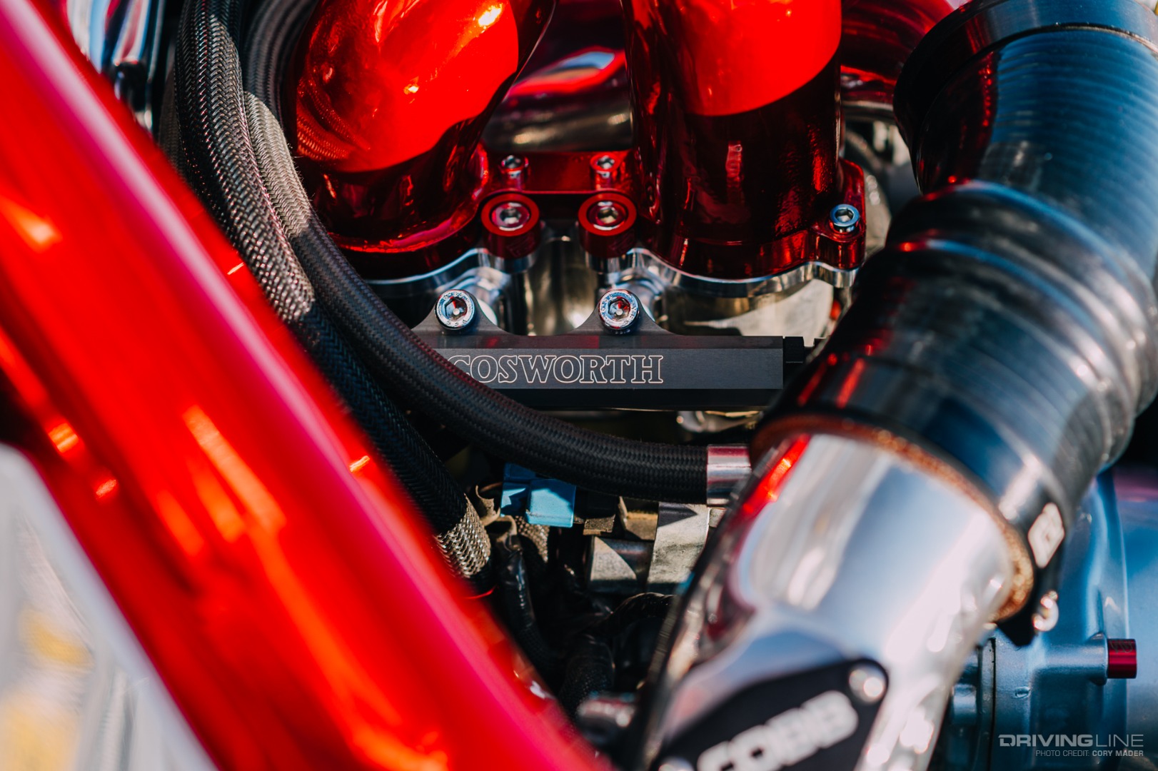 Subaru Impreza STI Cosworth on Nitto NT05 - Cosworth Fuel Rail Detail