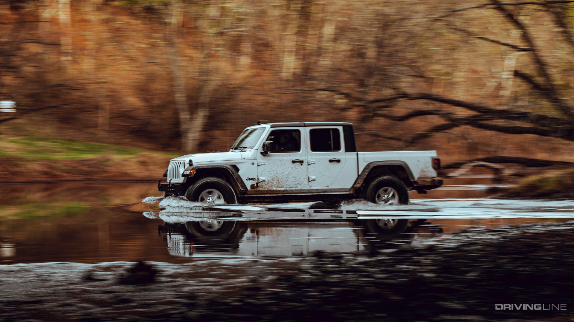 Gladiator crossing Town Creek