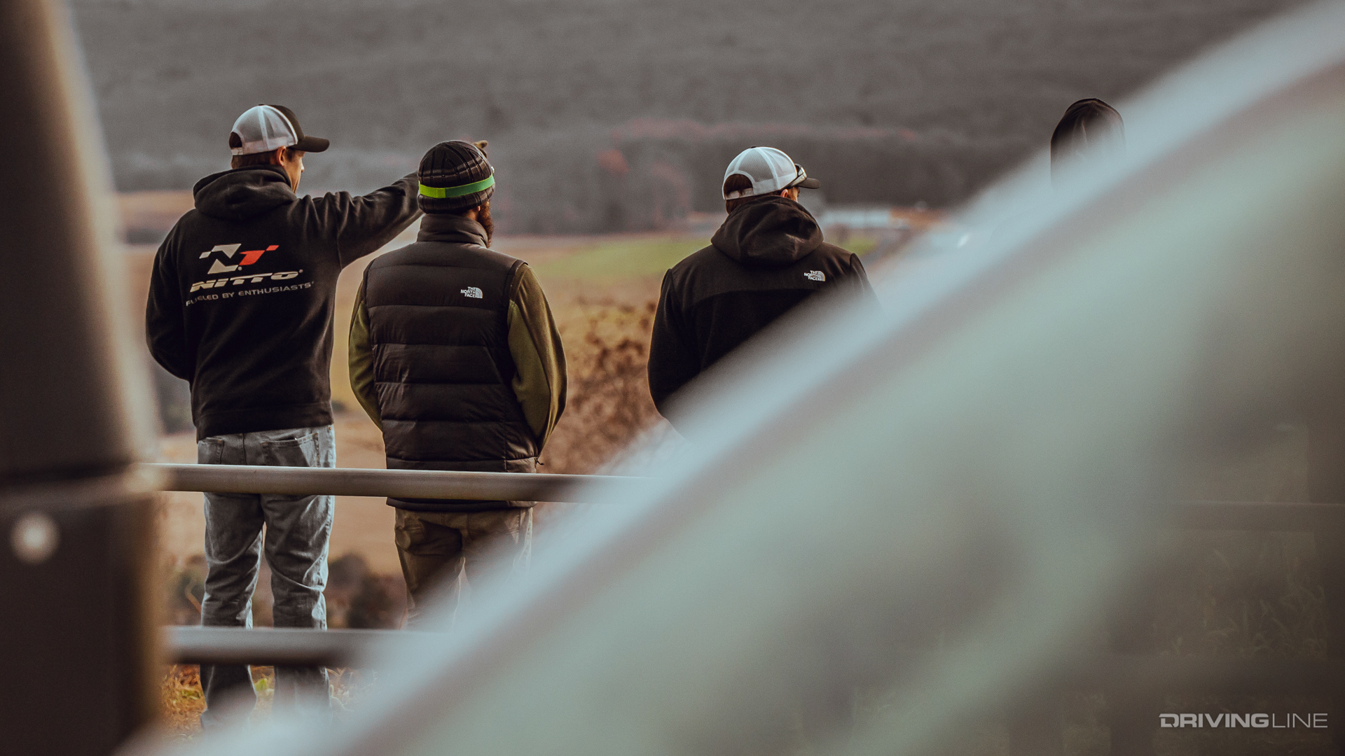 Erik Miller pointing out areas of interest along the route