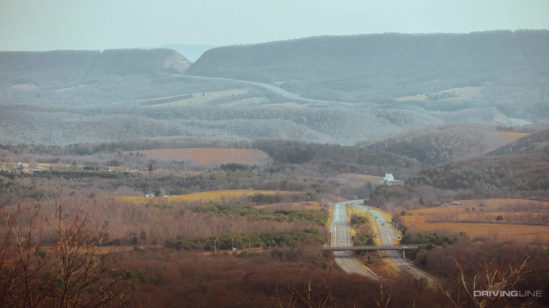 View of the turnpike from the Green Ridge State Forest