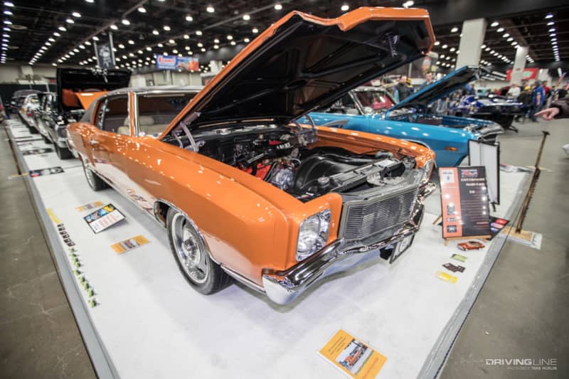 Mint condition 1971 Chevrolet Monte Carlo at the 2020 Detroit Autorama