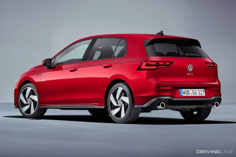 Volkswagen Golf GTI Mk8 Rear View