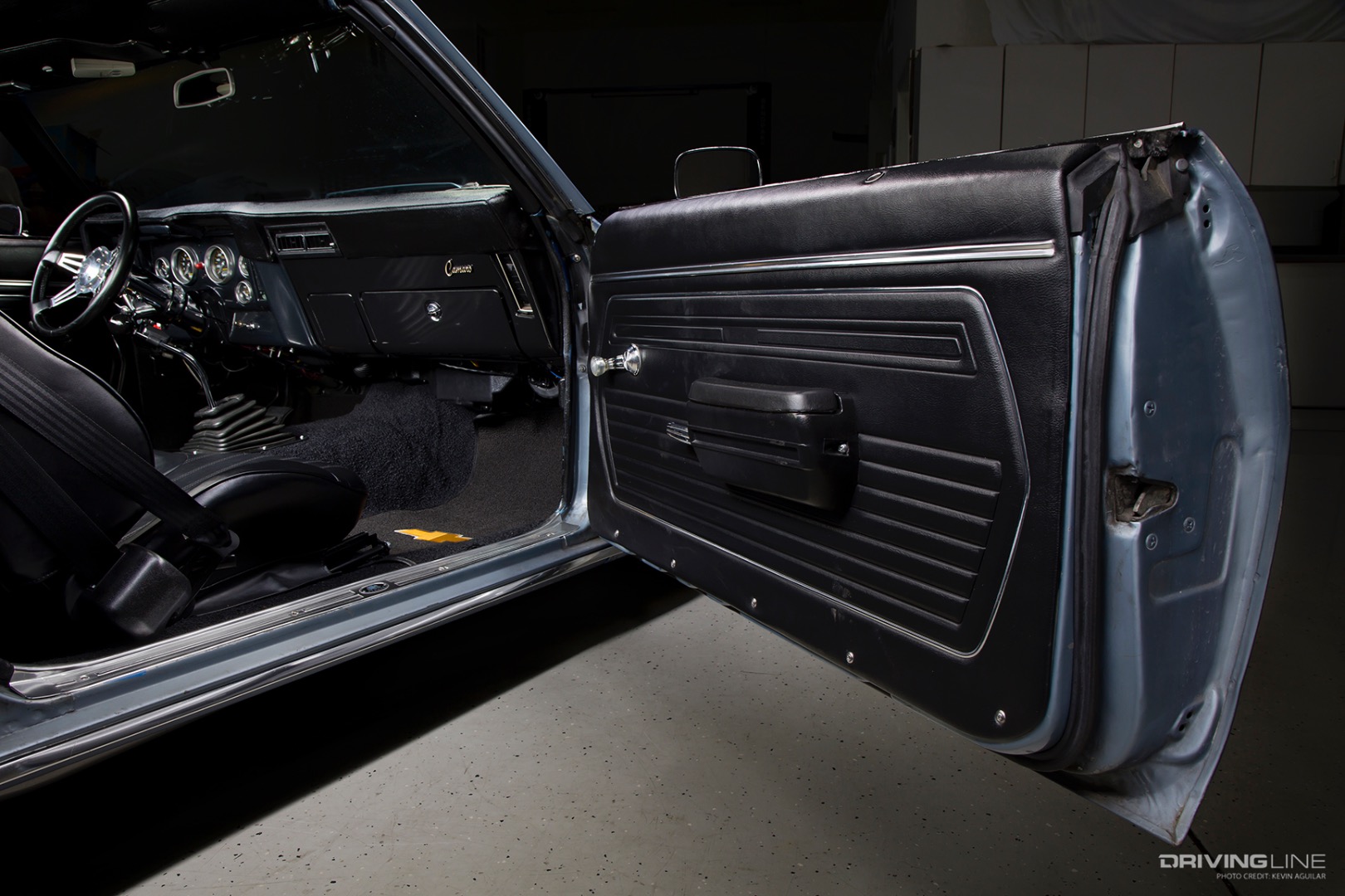 Interior of Jeff Johnson's 1969 Camaro