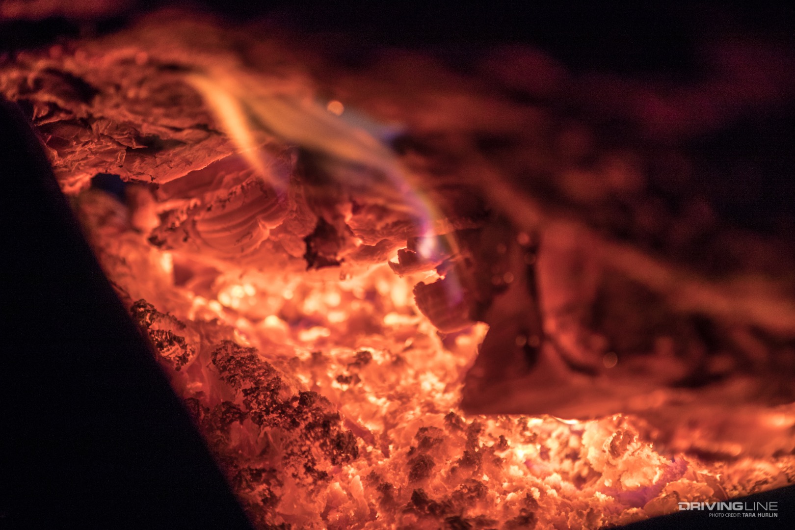 Northern Michigan Campire in the winter